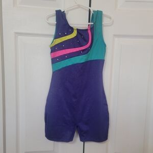 Colorful Gymnastics Leotard Freestyle Size 7/8